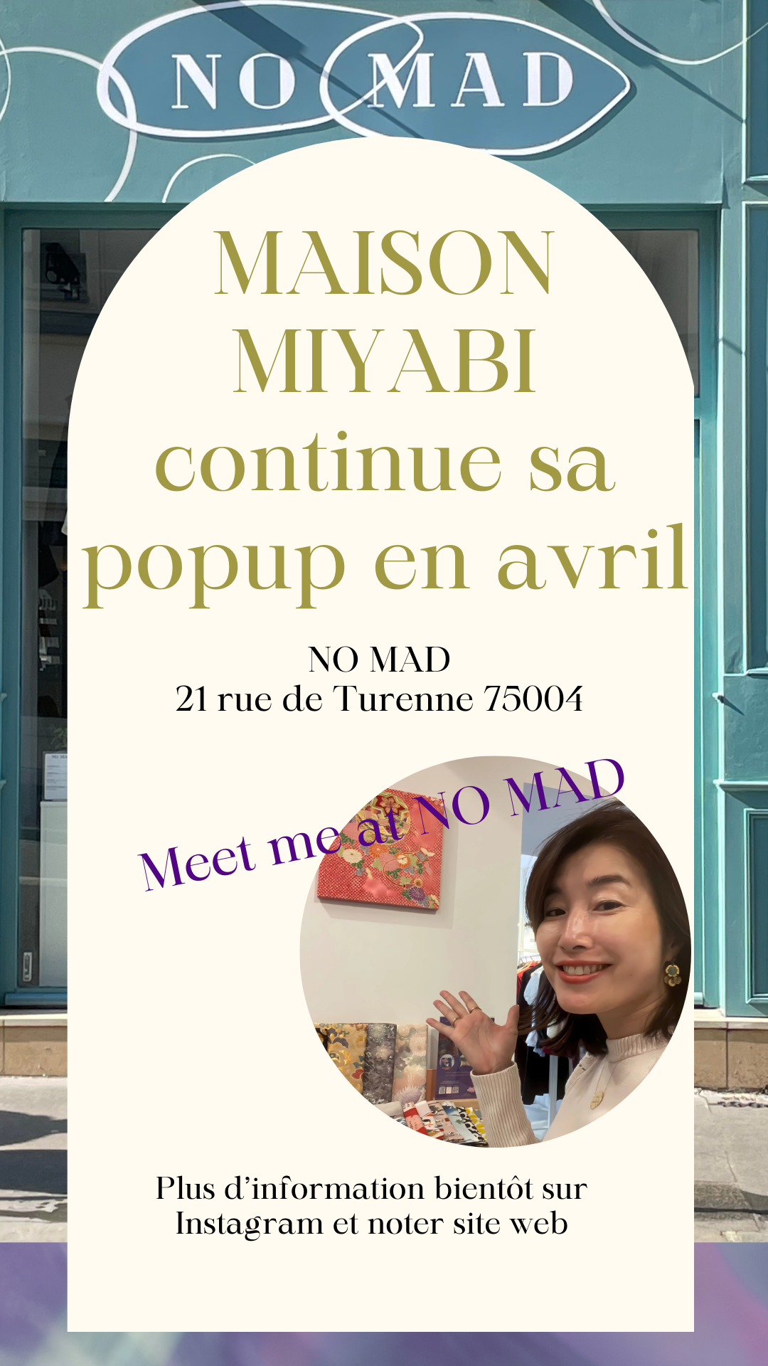 Merci et à bientôt à la boutique NO MAD en avril🎉