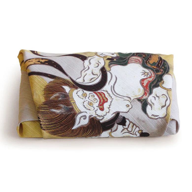 Serviette Furoshiki Fuku : Fujin Raijin (Le Dieu du Vent et le Dieu du Tonnerre)