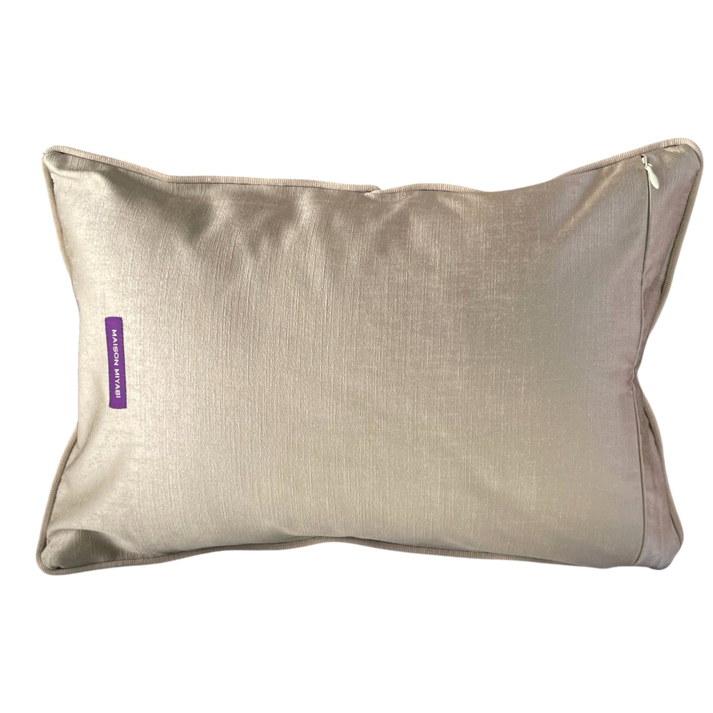 Obi-Kimono cushion: Shiki (Four seasons) with beige piping