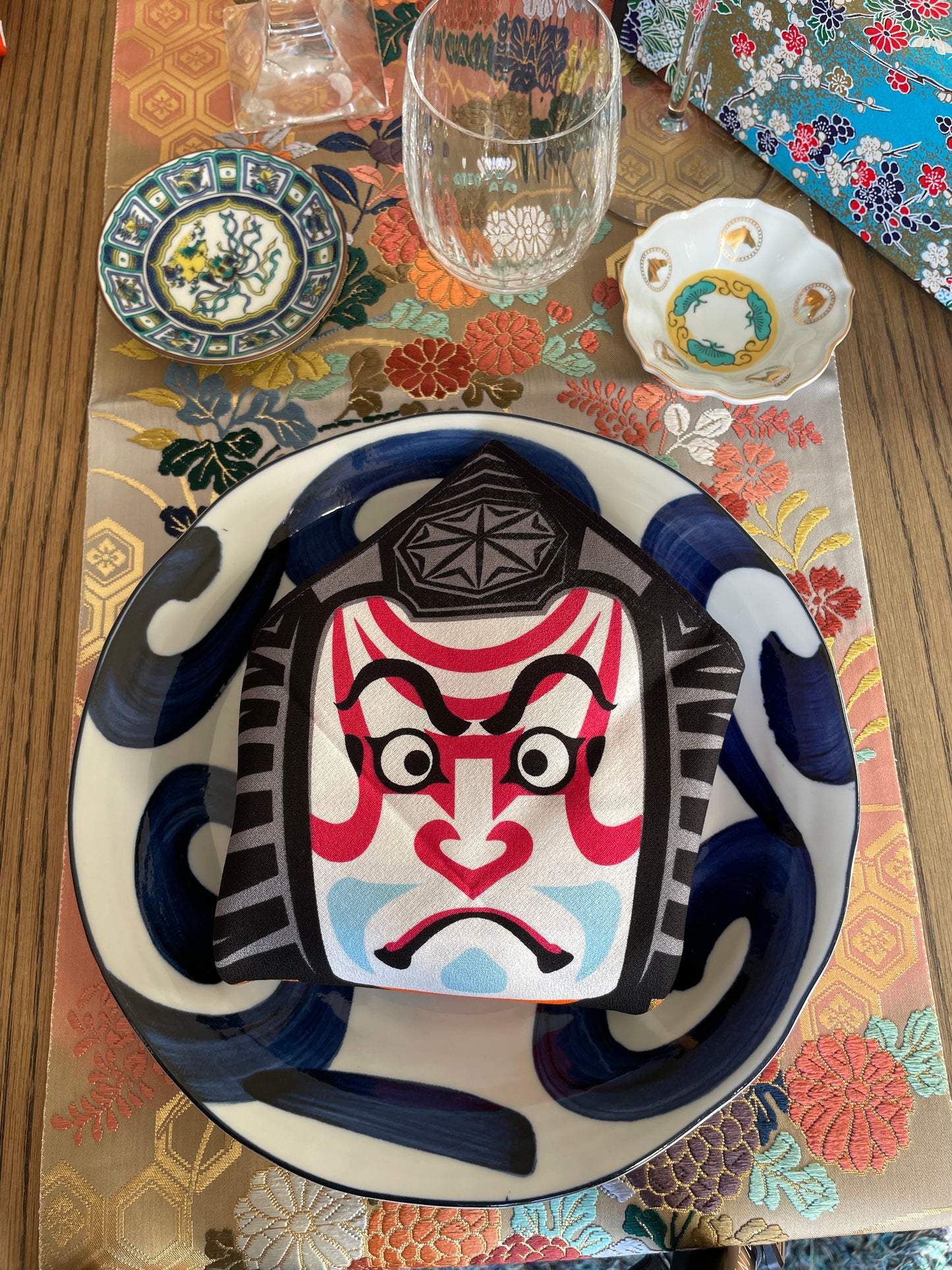 Ensemble de Serviette Furoshiki : Fuku (Porte bonheur)