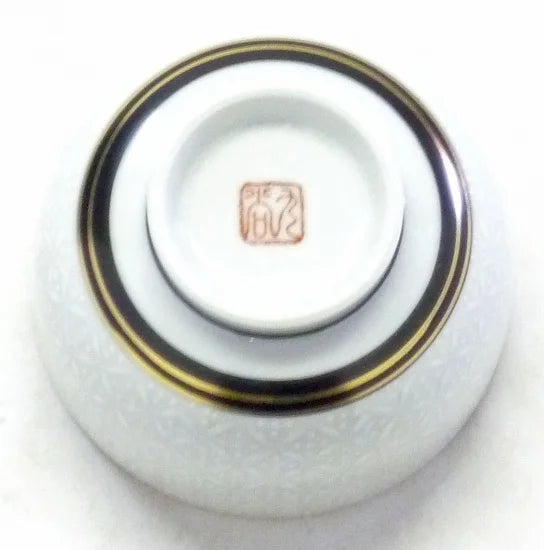 Bougie Parfumée Odyssée japonaise avec tasse à thé Kutani (SHIRO)