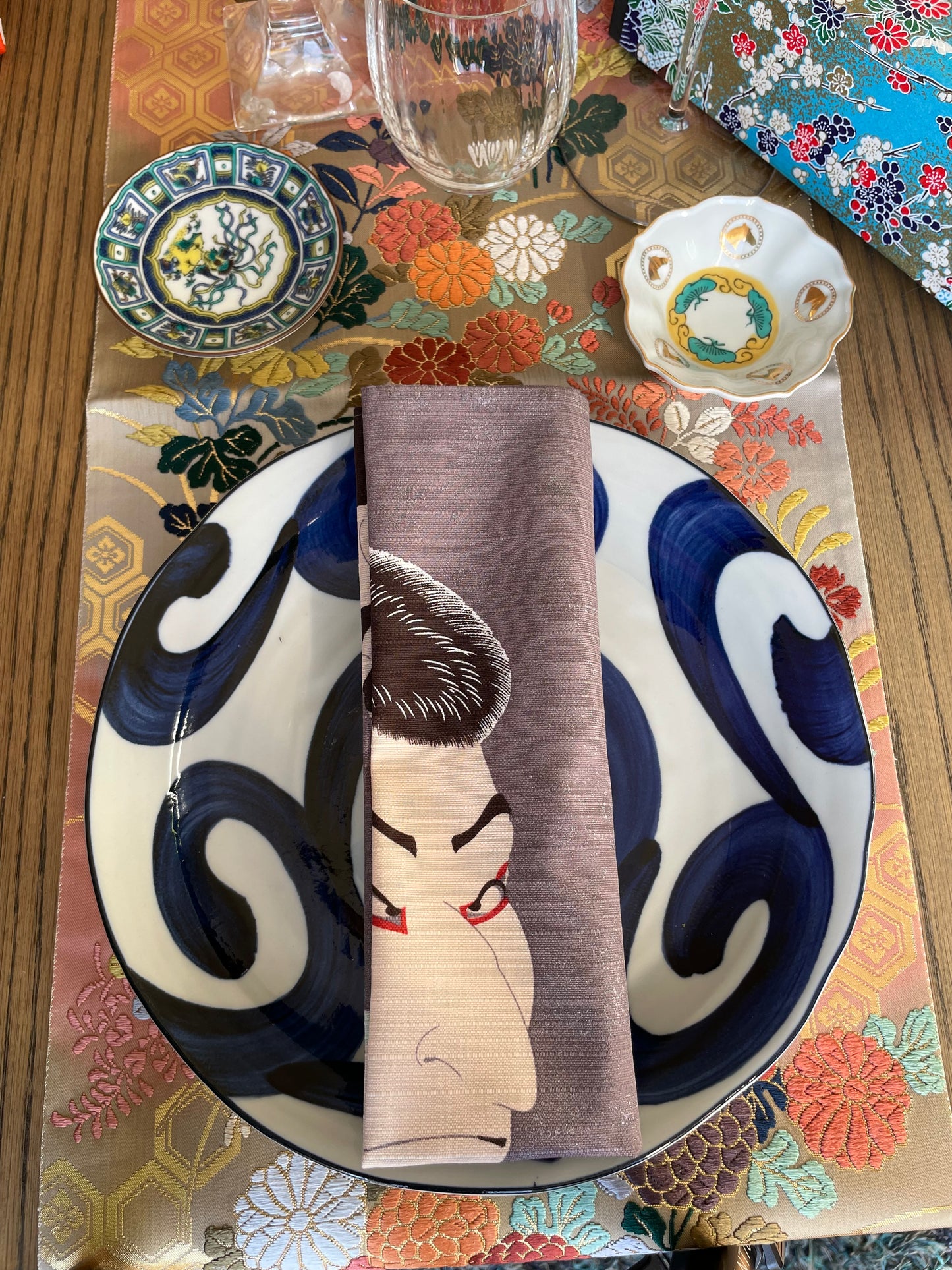 Serviette Furoshiki Ukiyo-e : Sharaku (acteur Kabuki)