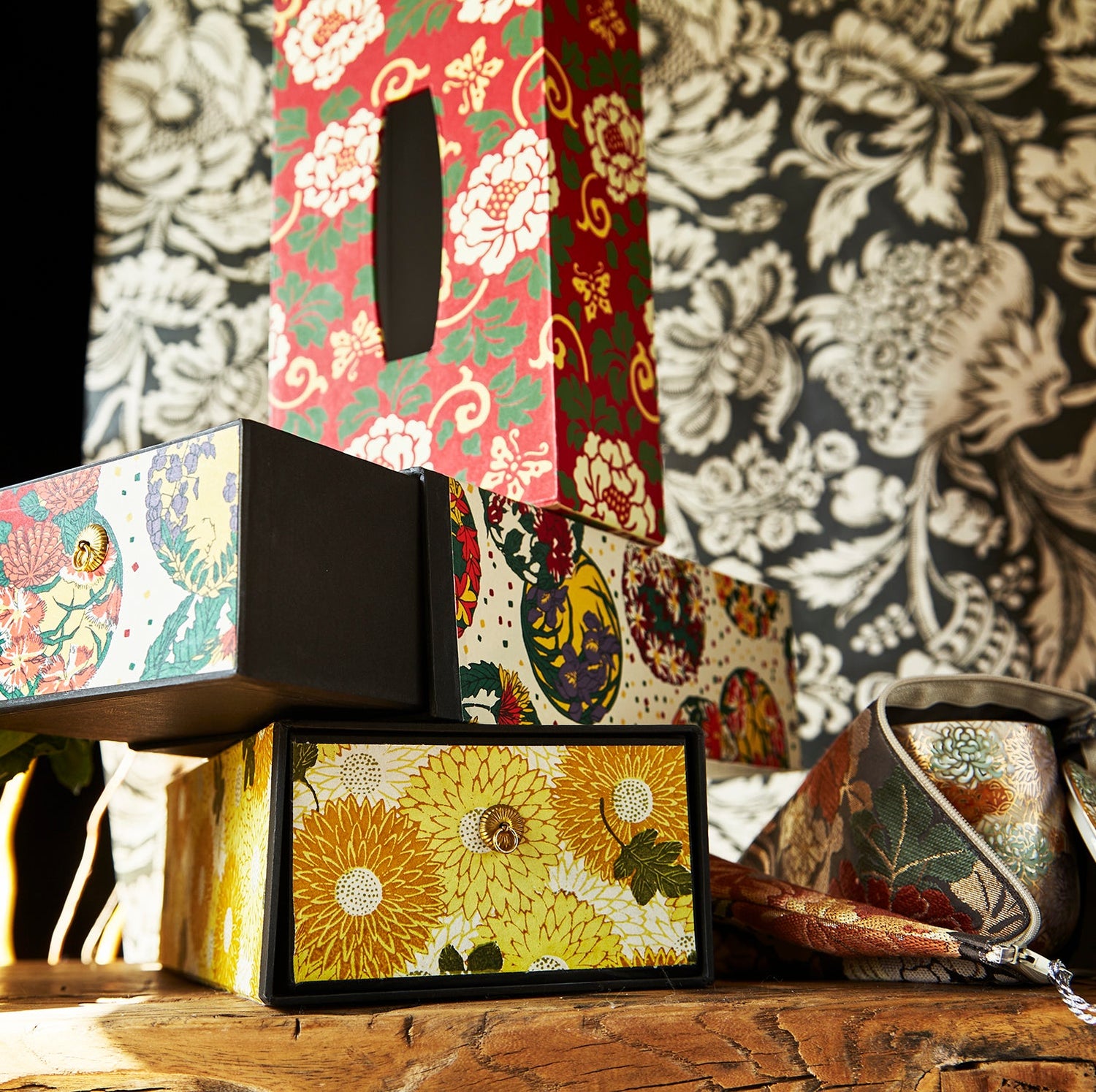 decorative japanese washi tissue box cover 