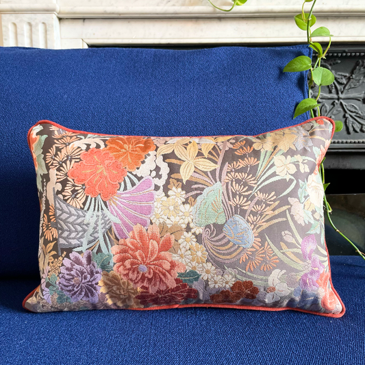 Silk Kimono Cushion: Utage - Sparkling Feast