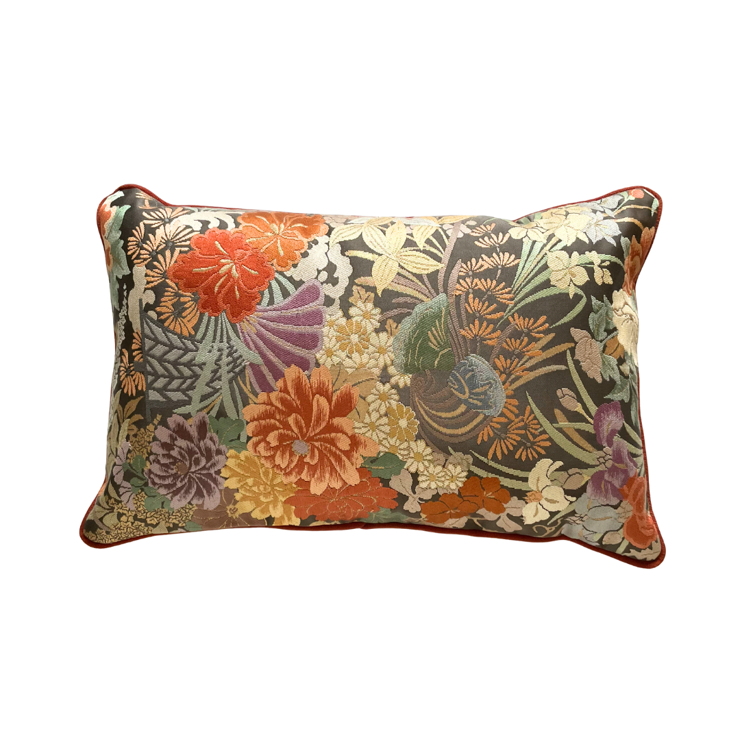 Coussin en Soie Kimono : Utagé - Fête Étincelante