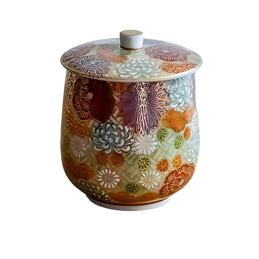 Japanese Odyssey scented candle with Kutani teacup