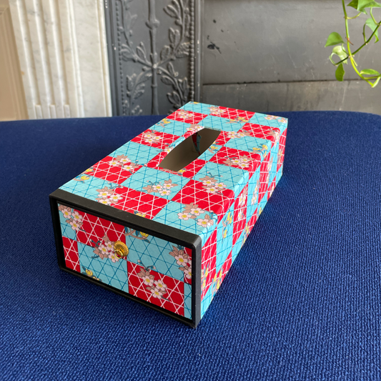 Washi tissue box : Sakura (Cherry blossoms)