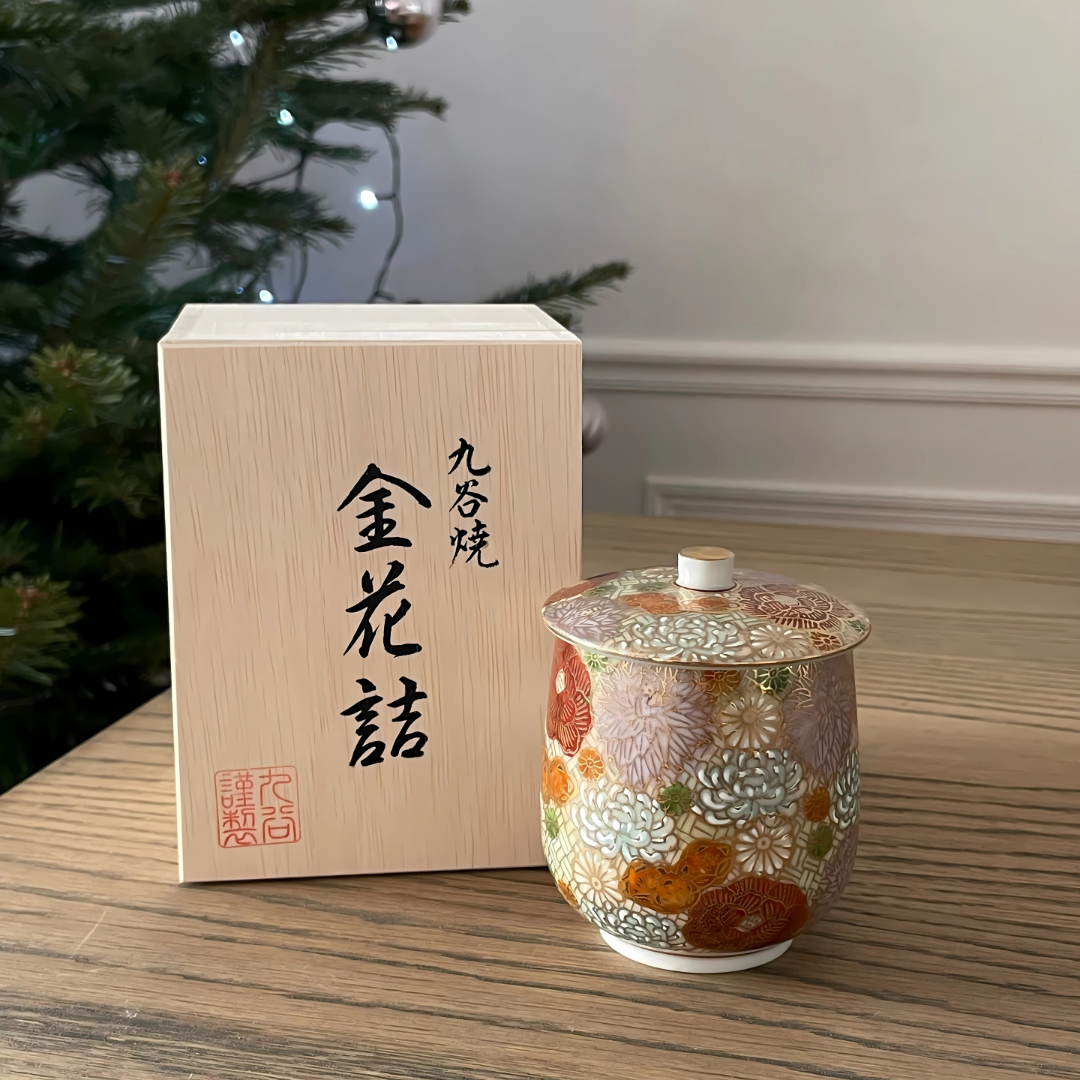 Japanese Odyssey scented candle with Kutani teacup