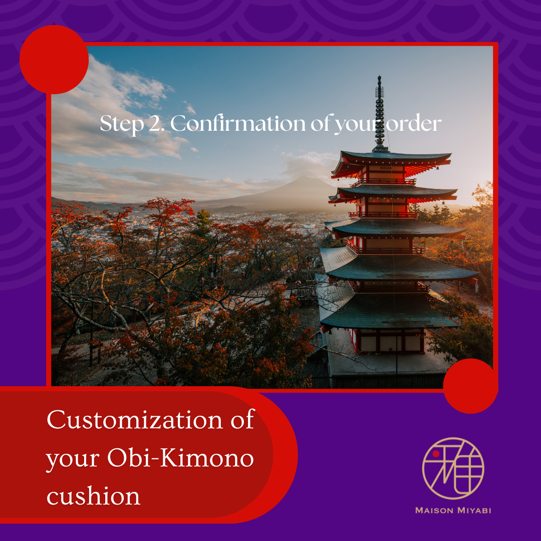 Personalisation Coussin Obi-Kimono 【Étape 2. Confirmation de votre commande】