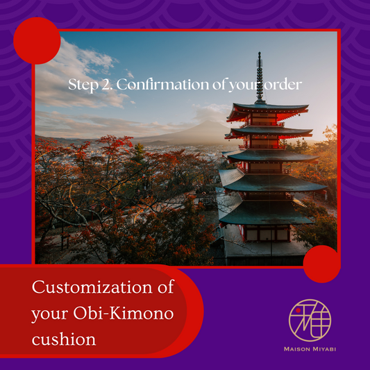 Personalisation Coussin Obi-Kimono 【Étape 2. Confirmation de votre commande】
