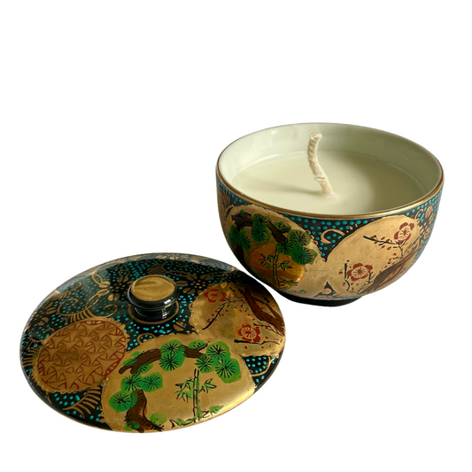 Japanese Odyssey scented candle with Kutani teacup (AO)