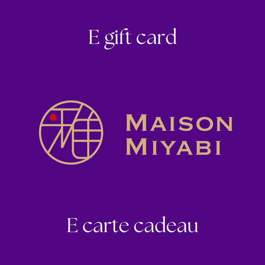 E carte cadeau MAISON MIYABI