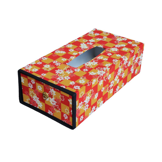 Washi tissue box : Japanese maple 2