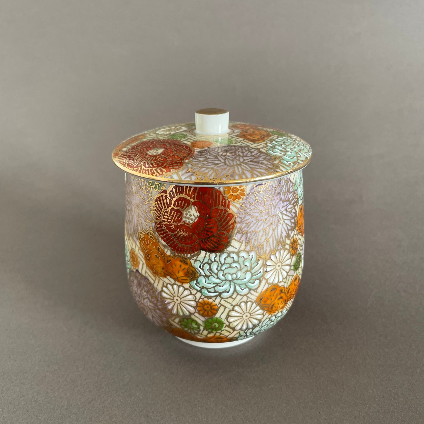 Bougie parfumée Odyssée japonaise avec tasse à thé Kutani (HANAZUME)