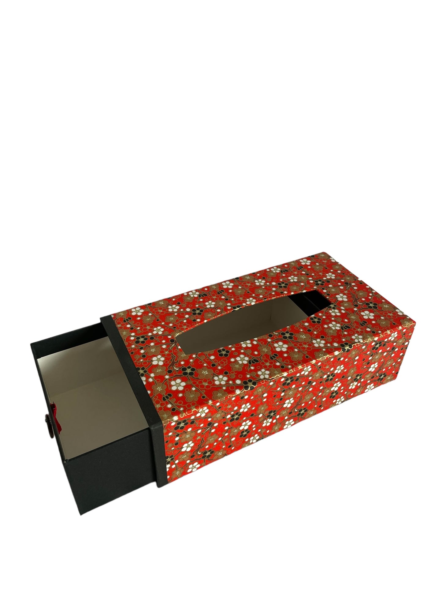 Washi tissue box : Red plum