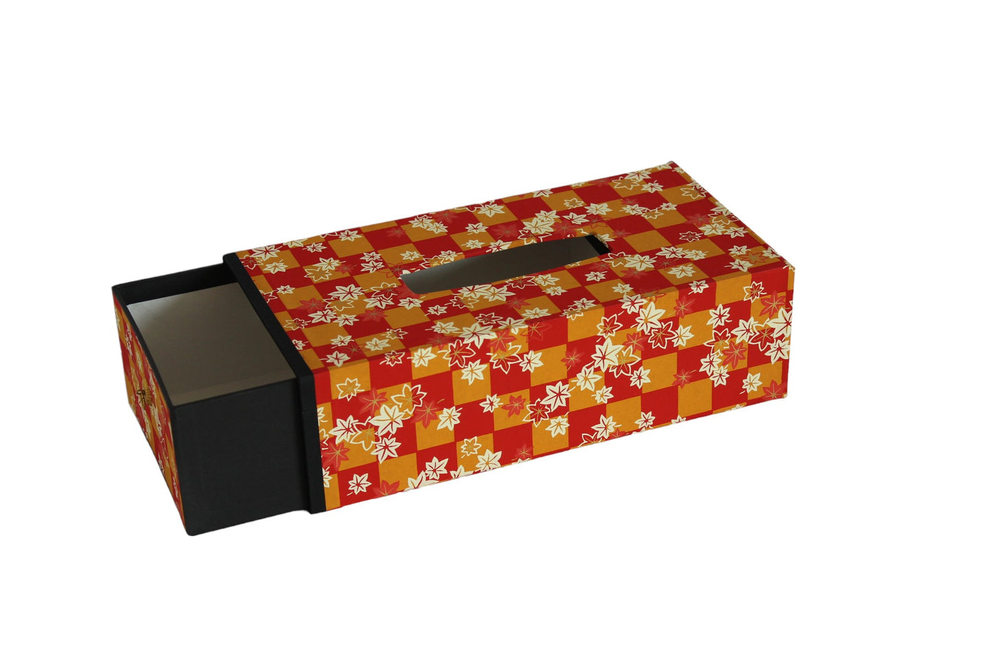 Washi tissue box : Japanese maple 2