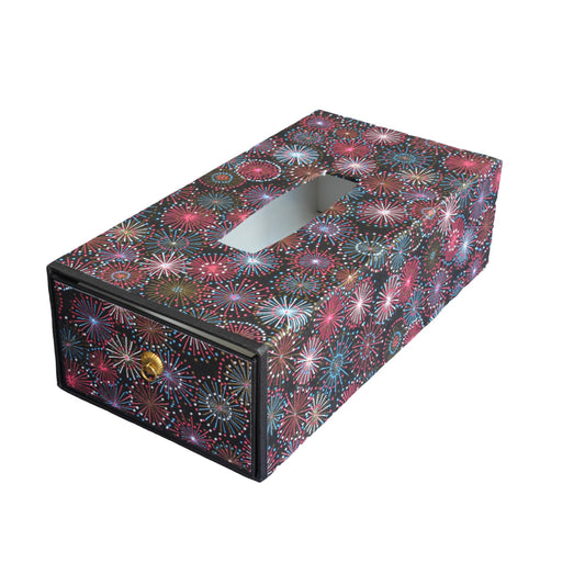 Washi tissue box : Fireworks