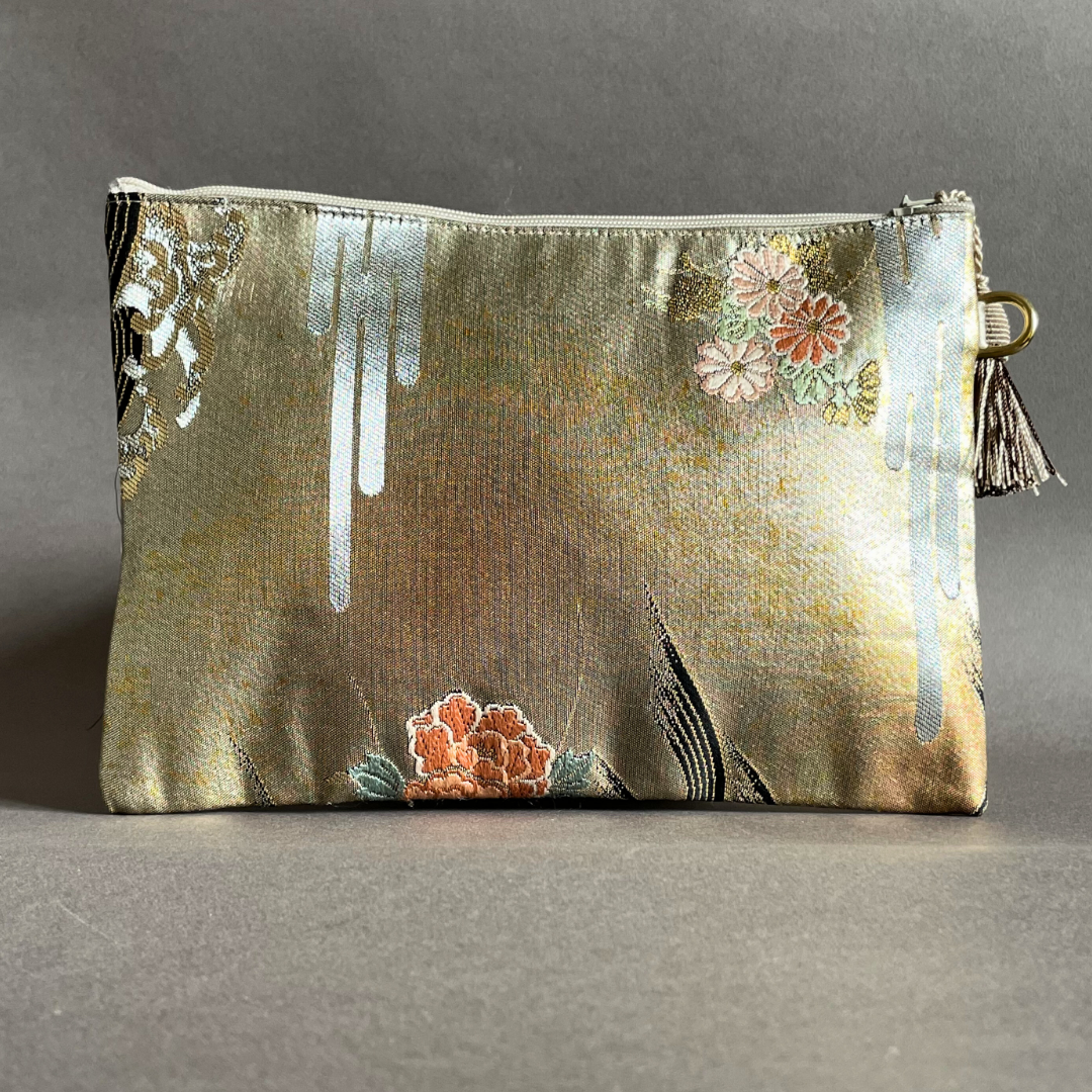 Pochette en soie Miyabi : Kin (Or éblouissant)