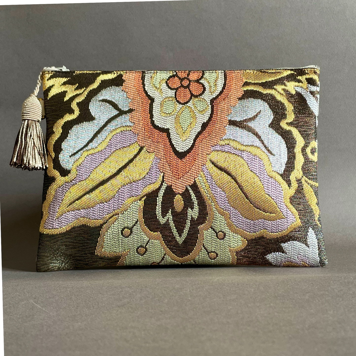 Pochette en soie Miyabi : Aoi - Jardin de Bronze